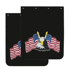 24"x30"Mud Flaps for Semi-Truck Trailer Truck Heavy Duty W/Eagle LOGO Mudguards