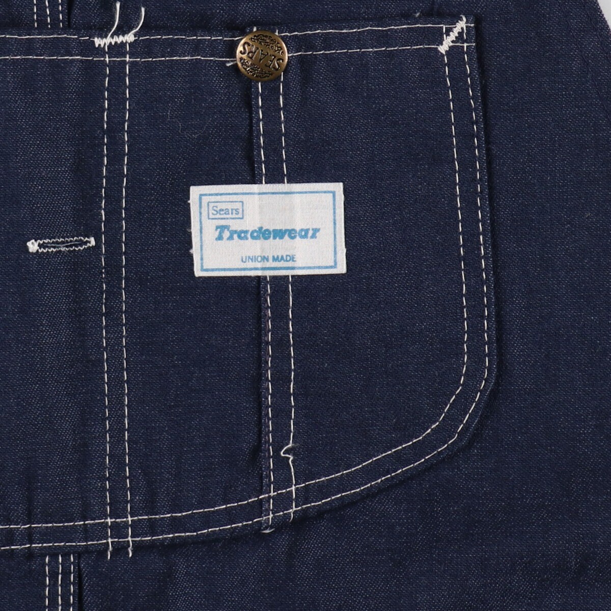 70's Sears Tradewear Bad Dye Denim Overalls Men's W41