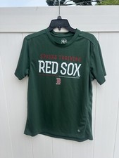 Boston Red Sox T Shirt Mens Small S Short Sleeve Green Logo MLB