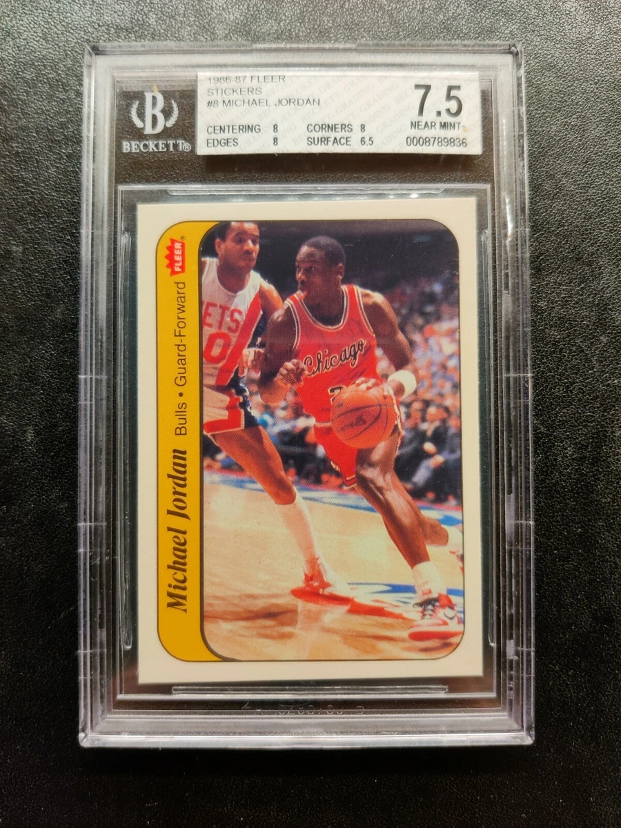 Michael Jordan 7.5 Graded Rookie Basketball Trading Cards for sale