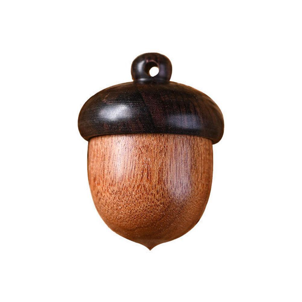 Wood Medicine Pill Box Mini Sandalwood Rescue Pill Case Portable Storage Outdoor