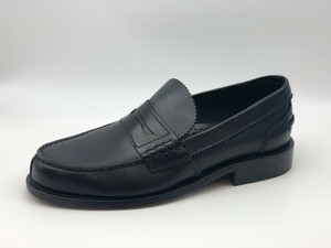 black colour loafer