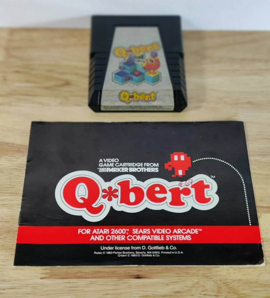 Q*BERT🔥 (Atari 2600) By Parker Brothers. Retro Vintage NTSC🔥 - Image 2 of 4