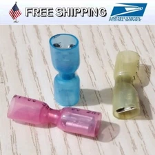 Female Spade Connectors Terminals Heat Shrink Wire Quick Disconnect 22-10AWG