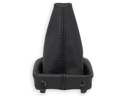 FOR PEUGEOT 206 GEAR BOOT SHIFT GAITER LEATHER STITCH BLACK - Picture 3 of 5