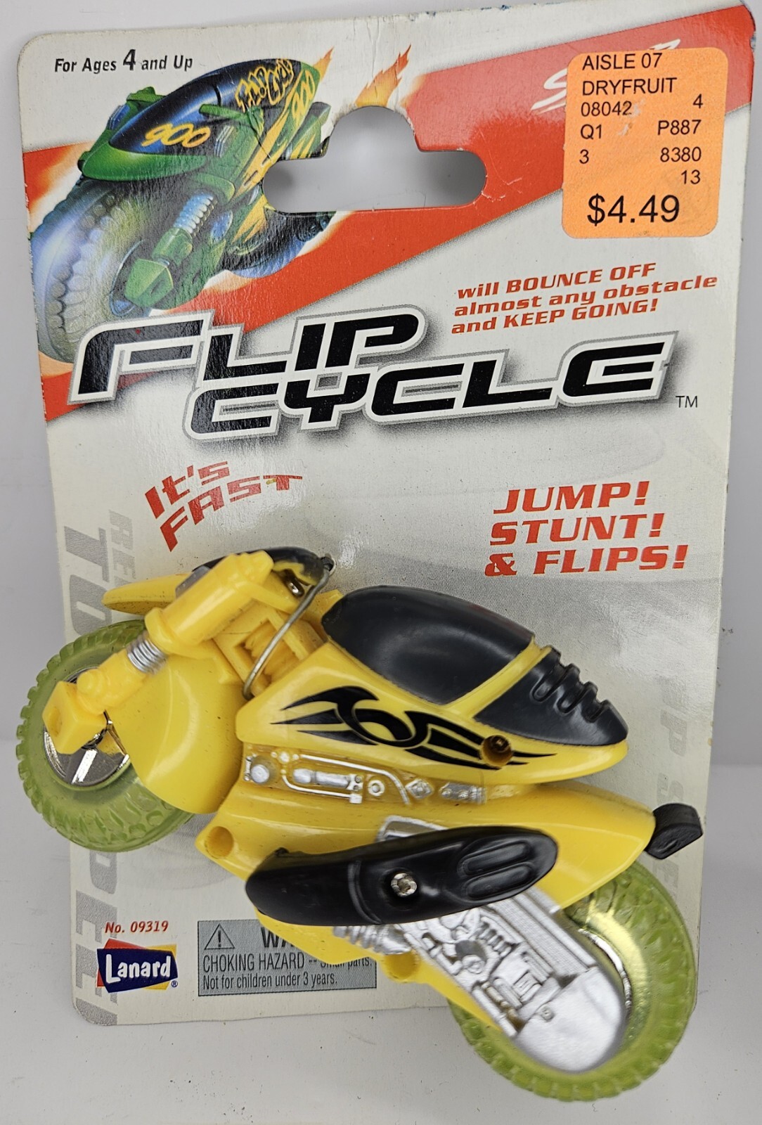 Flip Cycle Motorcycle Jump Bounce Tricks 2007 Lanard NOS # 0