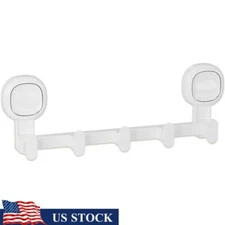 Heavy Duty Suction Cup Hooks 5 Hooks Removable Towel Holder Bathroom Kitchen New