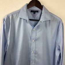 Tommy Hilfiger Mens Dress Shirt, Blue Size 16.5