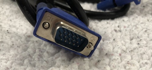 VGA SVGA 5FT Monitor, Projector 15pin Male to Male Connection Generic Cable - Picture 2 of 3
