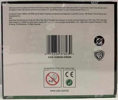 DC VS System Trading Card Game Green Lantern Corps Booster Box [24 Packs]