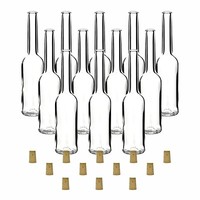 12 X Glasflasche 100 Ml Sinfonie Mit Spitzkorken - Leere Flasche FüR LiköR, ÖL