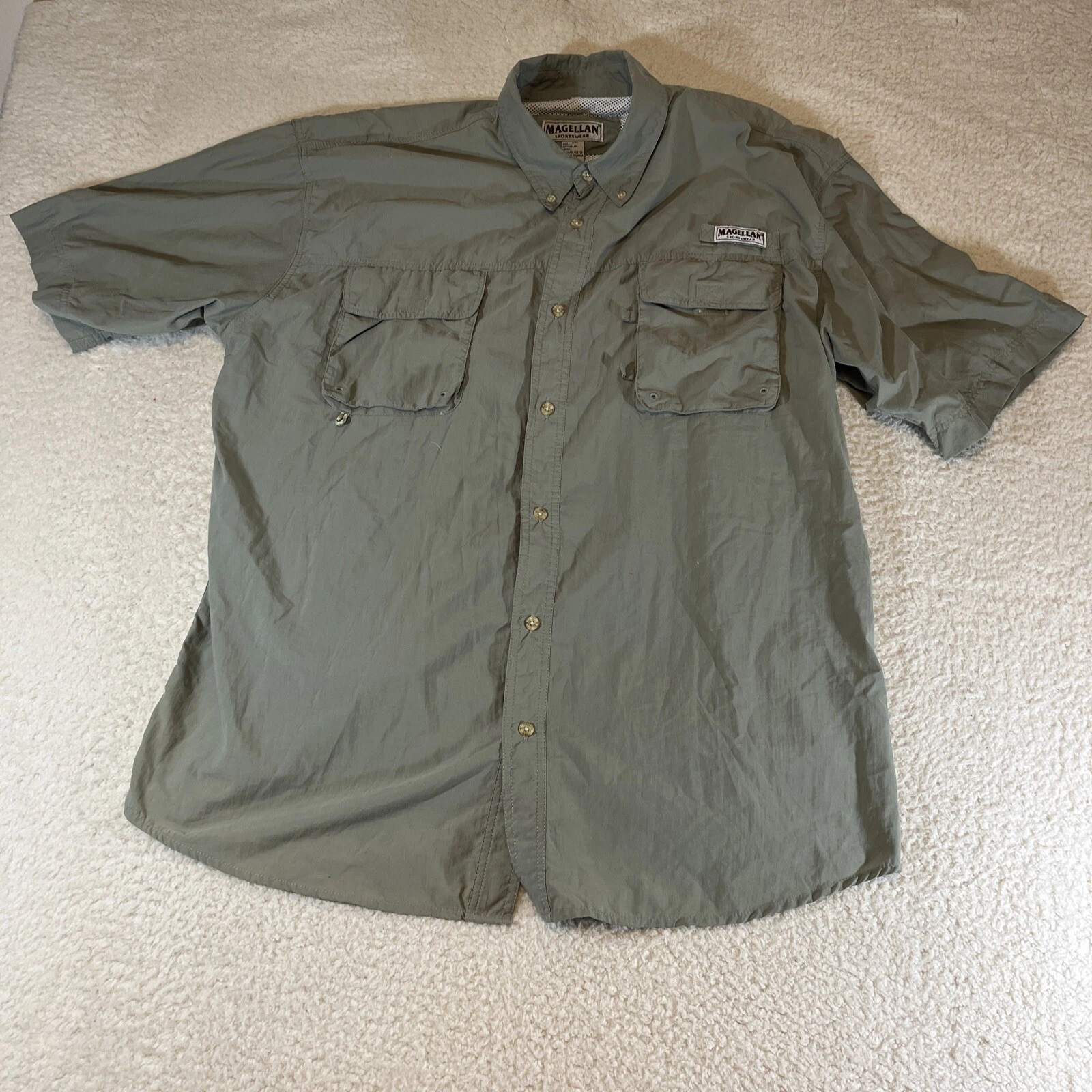 Magellan’s Sports Wear Men’s Travel Gear XXL Olive Green Fishing Hunting Vest
