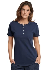 Schiesser Women's Mix &amp; Relax Short Sleeve Button Up Jersey 36-48