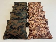 8 CORNHOLE BEAN BAG CORN HOLE CAMO - CAMOUFLAGE USMC