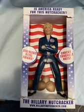 2007-The Hillary Clinton 9" Nutcracker Stainless Steel Thighs! Gag Gift
