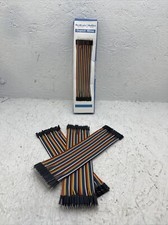 REXQualis 120pcs Breadboard Jumper Wires 20cm Length Dupont Wire Kit 40pin Male