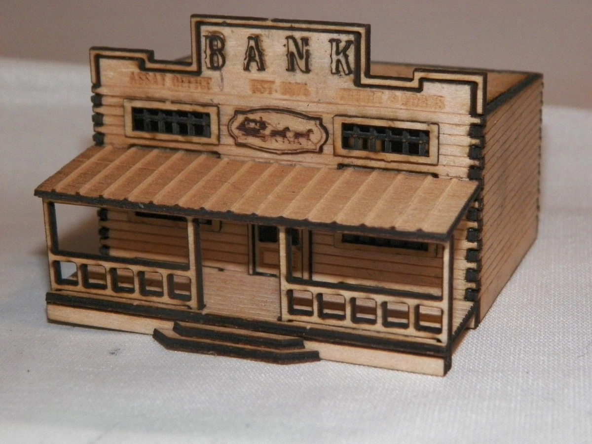 HO Scale Old West Bank Kit eBay