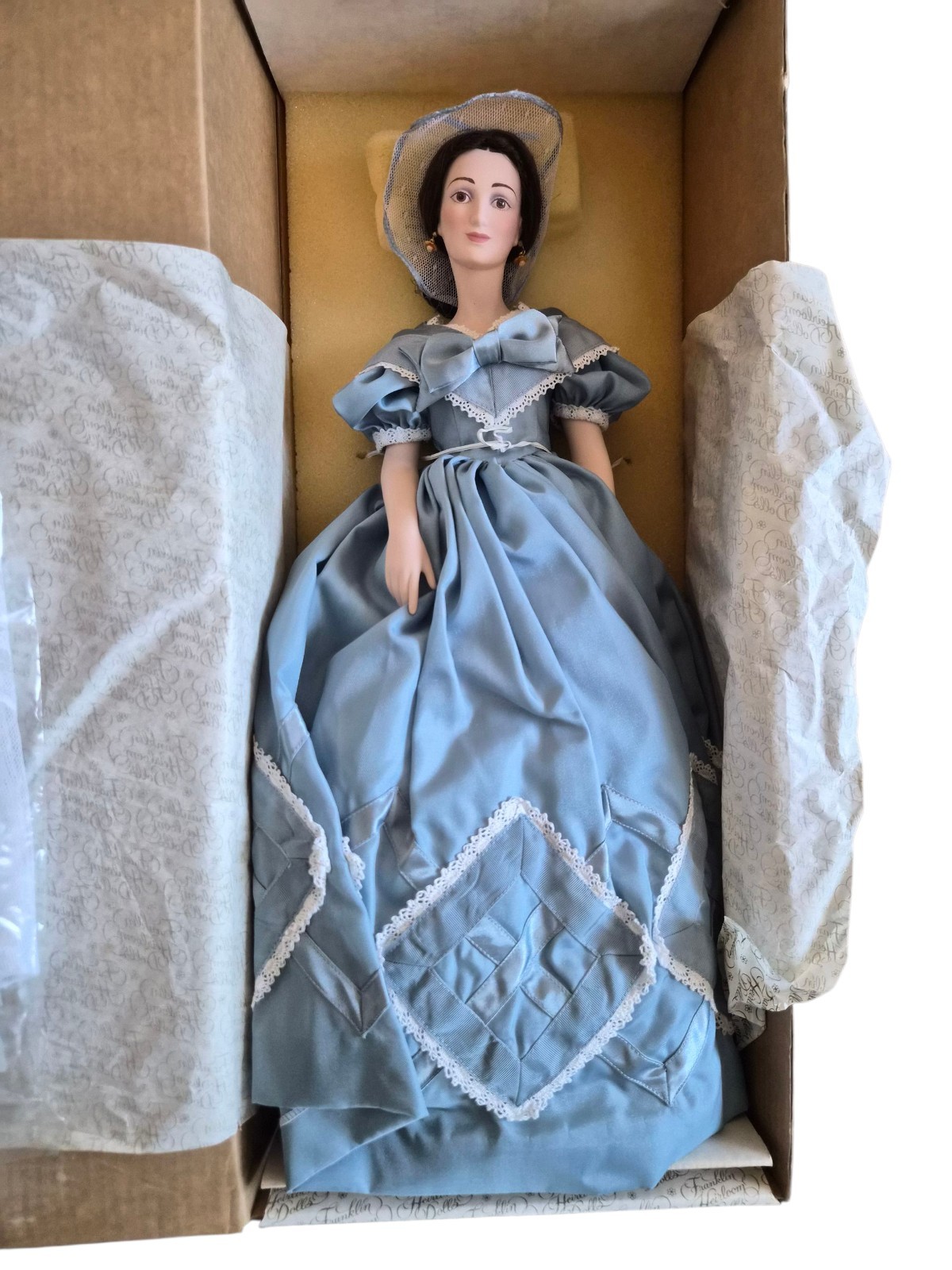 Franklin Heirloom Gone With The Wind Melanie Wilkes Porcelain Doll