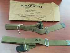 RARE : lot de 2 sangles ST-24 pour micro plastron daté 1944 - US ARMY - NEUF