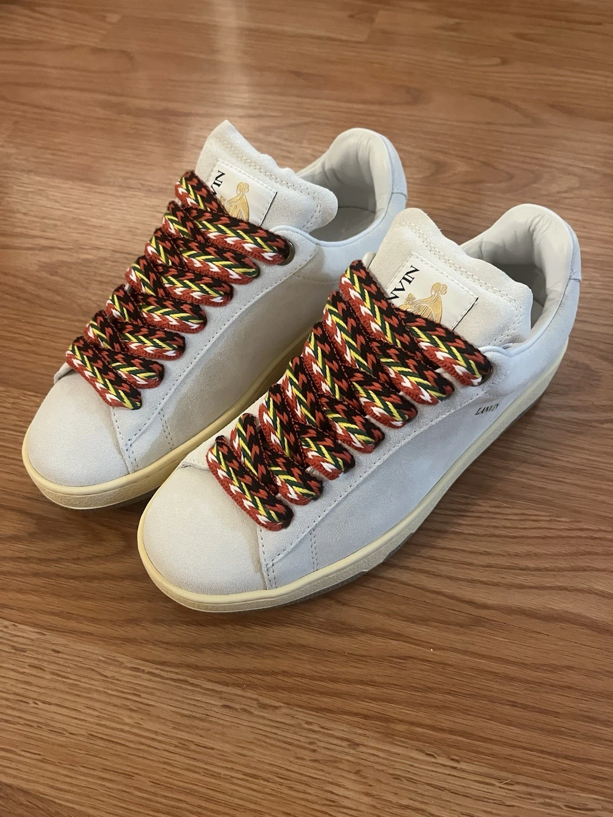Lanvin — Lanvin Curb Lite Low Top Men's Sneakers White EU Size 40 (Fits Us Size 8)