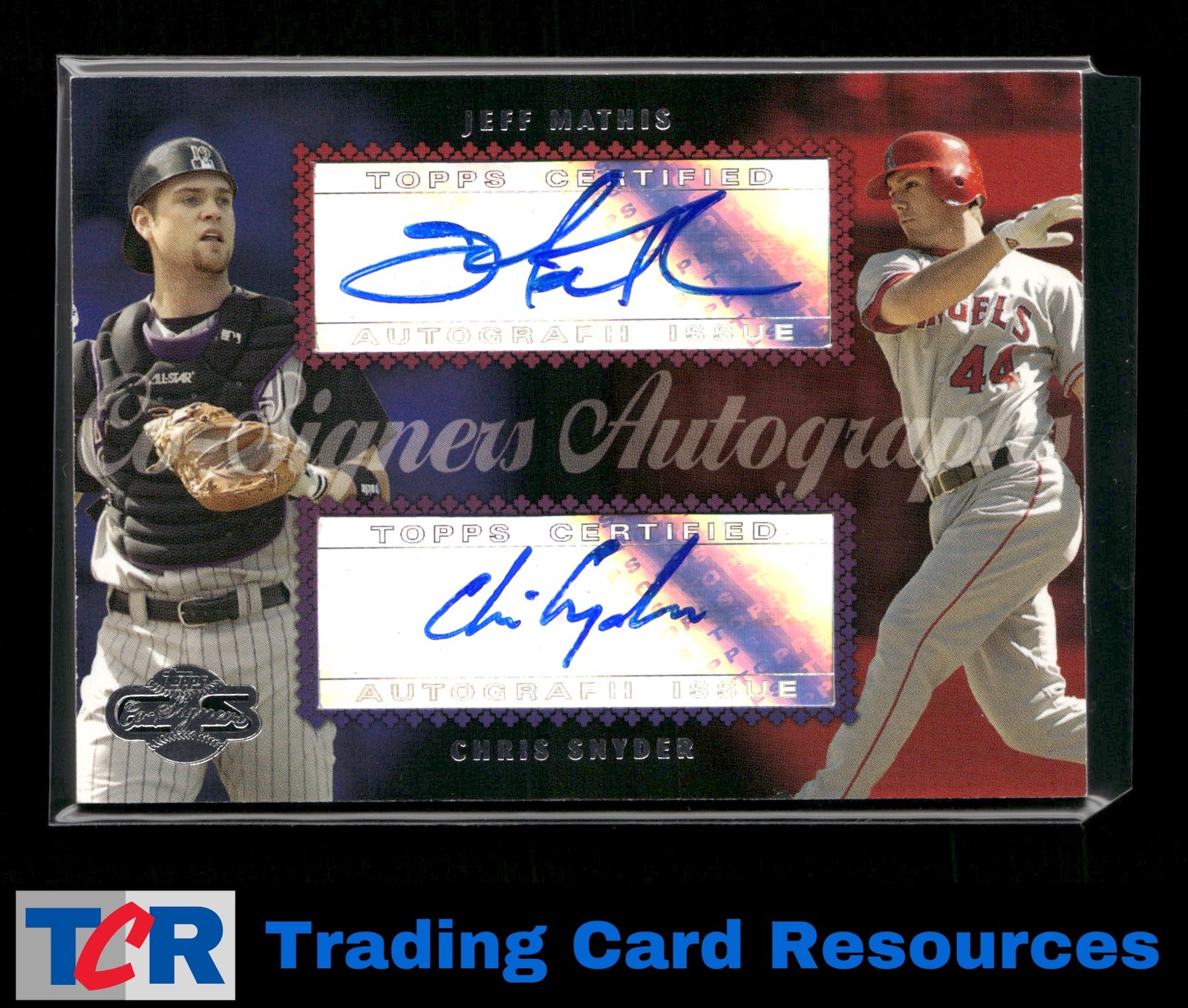 2006 Topps Co-Signers #CS-23 Jeff Mathis Chris Snyder Signers