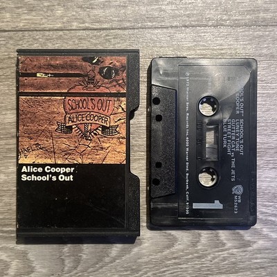 ALICE COOPER SCHOOL'S OUT  CASSETTE TAPE ORIGINAL FIRST Shellcase PRESS