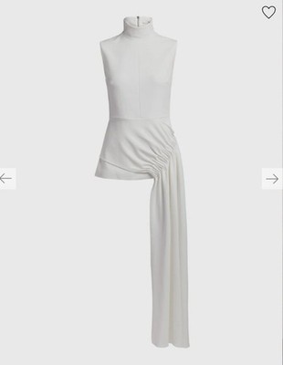 Women Tibi Shirt White Polyester 34 / XS / 42