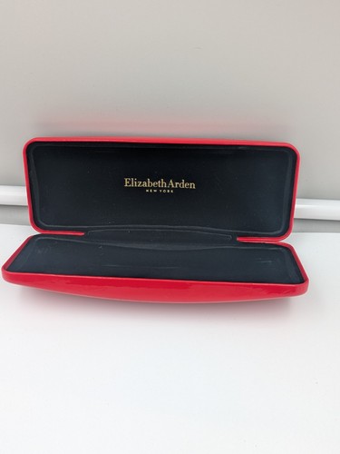 Custodia lettori occhiali Elizabeth Arden rossa rigida nuova senza etichette - Foto 4 di 7