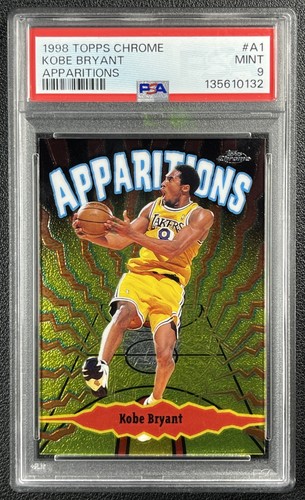 KOBE BRYANT PSA 9 1998-99 TOPPS CHROME #A1 APPARITIONS LAKERS 0132