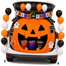 Pumpkin Trunk or Treat Car Decorations Kit, Halloween Trunk or Treat