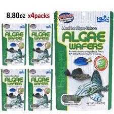 Hikari Algae Wafers 4x8.8oz Fish Food Tropical Catfish Plecos Sinking Wafer Disc