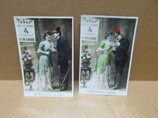 POMPIER SAINT BARBE uniforme 2 cartes fantaisies pompier femme