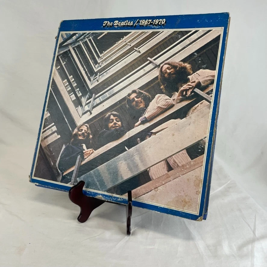 The Beatles 1967–1970 Blue Album 2×LP (Apple SKBO-3404, 1973 US Pressing) VG/VG- Foto 2 de 4