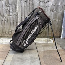 Taylormade 6 Way Golf Carrier Bag Stand With Shoulder Strap Black