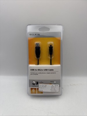 Belkin Pro Usb Cable Type A Usb - Micro Type B Usb(6 Ft) F3U151-06