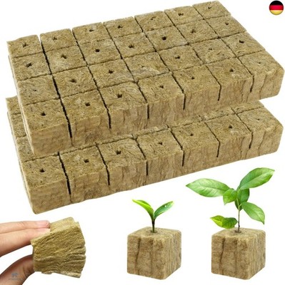 BSTDAYEVER Steinwolle Anzucht Steinwolle Würfel 56stk Rockwool Cube 4x4x4cm