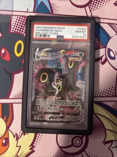 Pokémon TCG Umbreon VMAX Brilliant Stars TG23/TG30 PSA 10 GEM MINT
