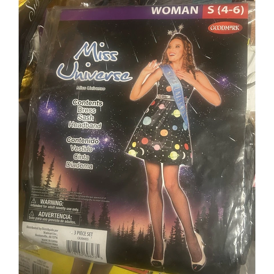 ¡NUEVO! Disfraz Divertido Miss Universo - PEQUEÑO (4 - 6) Foto 2 de 3
