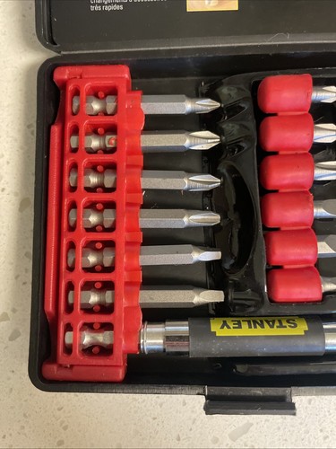 Stanley Power Driving Set Fast Change System 16 pc set in Case Open Box - Picture 2 of 5