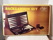 1973 Faux Leather Backgammon Briefcase Boardgame The Main Aisle Box Box Damage