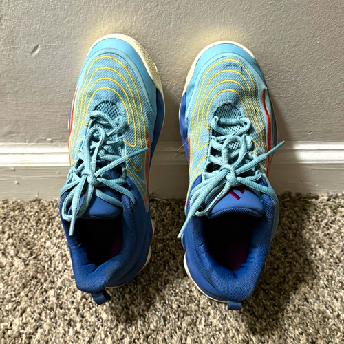 Reebok Men’s Blue/Multicolor Striped Low Top Lace-Up Athletic Sneakers