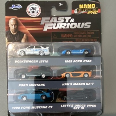 Jada Toys Fast & Furious Nano Hollywood Rides 1:87 Diecast Car Collection Lot