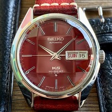 Cherry King Seiko KS Hi-Beat 5626-7111 Vintage 1972 w Bracelet, Facets Service