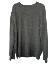 Quince Men's Charcoal Gray 100 Mongolian Cashmere Crew Neck Sweater- Size XL