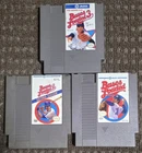 Vintage Nintendo Lot of 3 NES Bases Loaded 1 - 2 & 3 Cleaned & Tested!