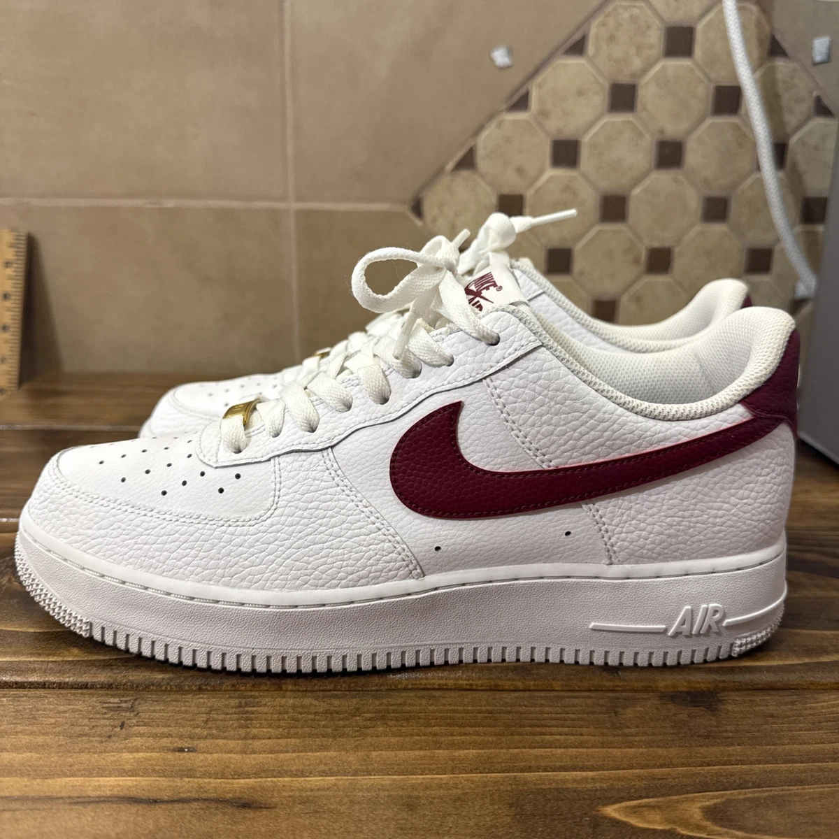 Nike Air Force 1 Low White Team Red | eBay