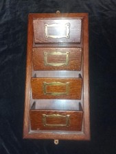 Antique wooden wall-hanging letter rack vintage office equipment home study