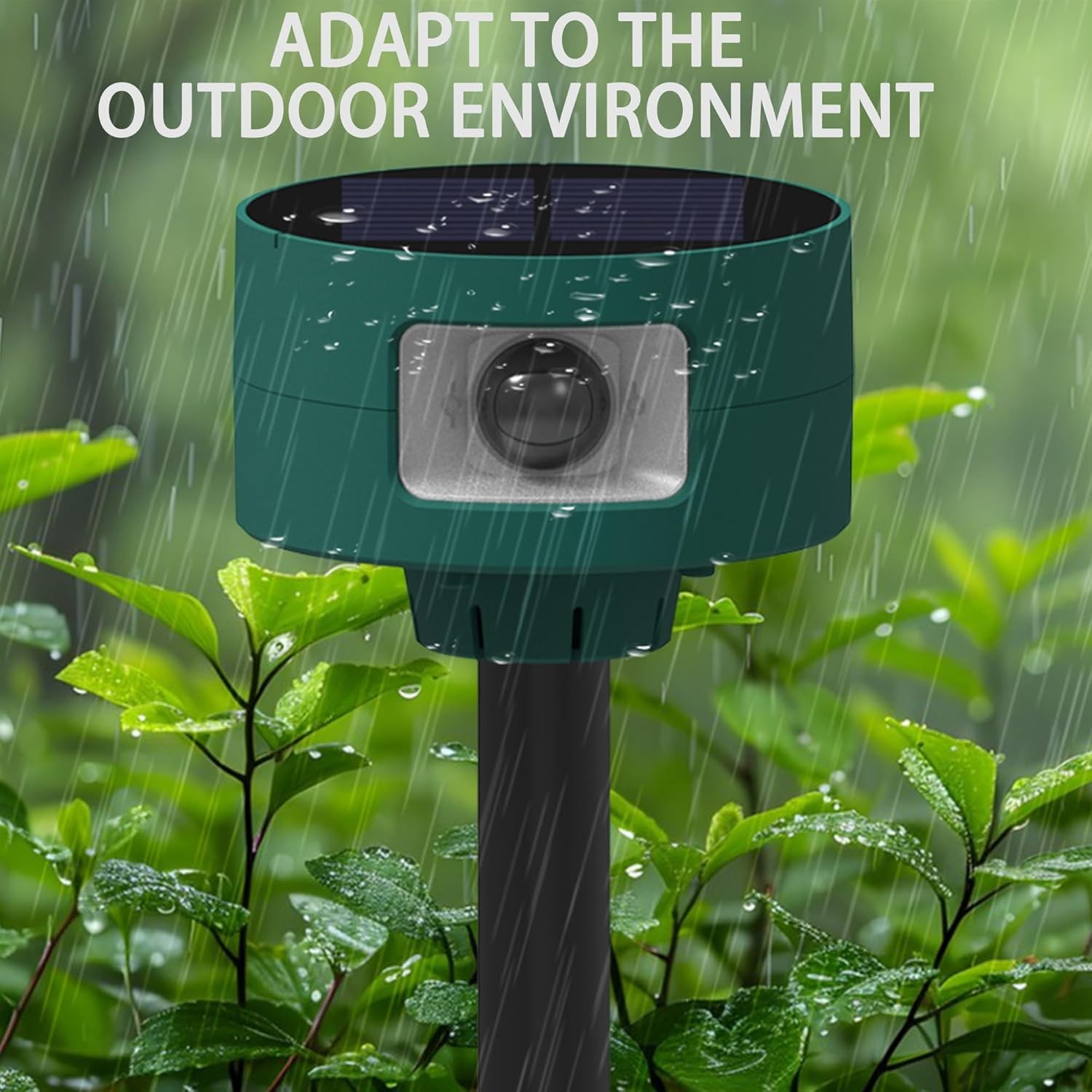 129db Solar IR Motion Alarm - 360°, USB, 4Modes, Chicken Coop/Villa