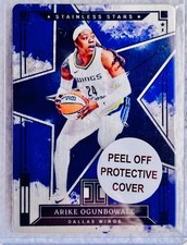 2025 WNBA Panini IMPECCABLE Stainless Steel ARIKE OGUNBOWALE Blue Star 18/49 NEW