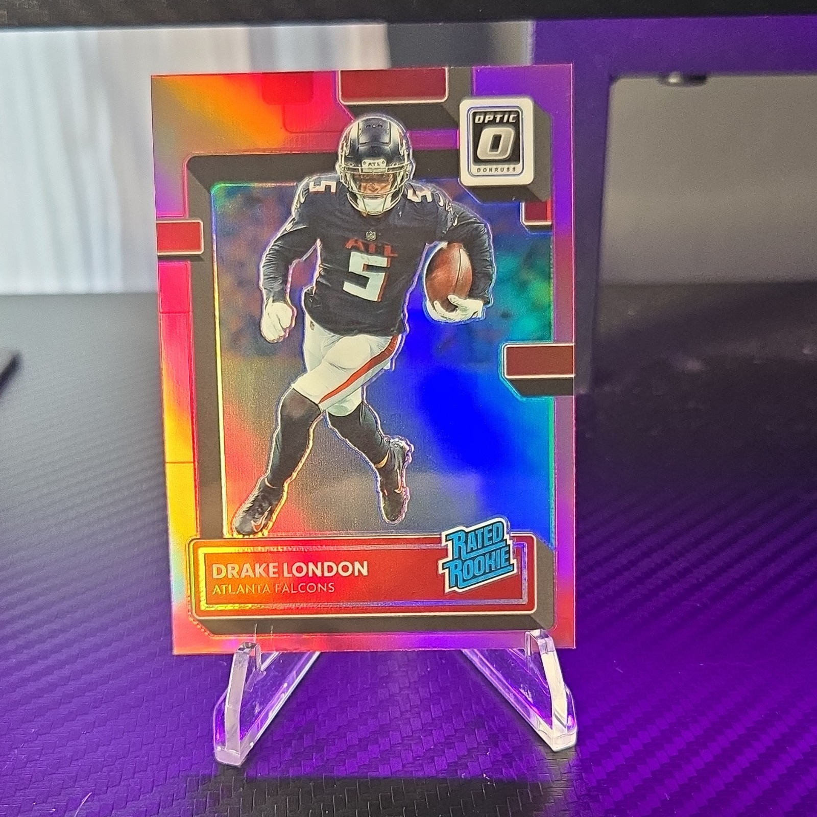 Drake London Panini Donruss Optic #207 Pink